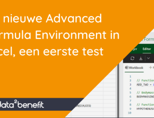 De Advanced Formula Environment in Excel